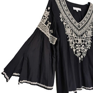 Chelsea & Theadore Blouse Rayon ~ Size L